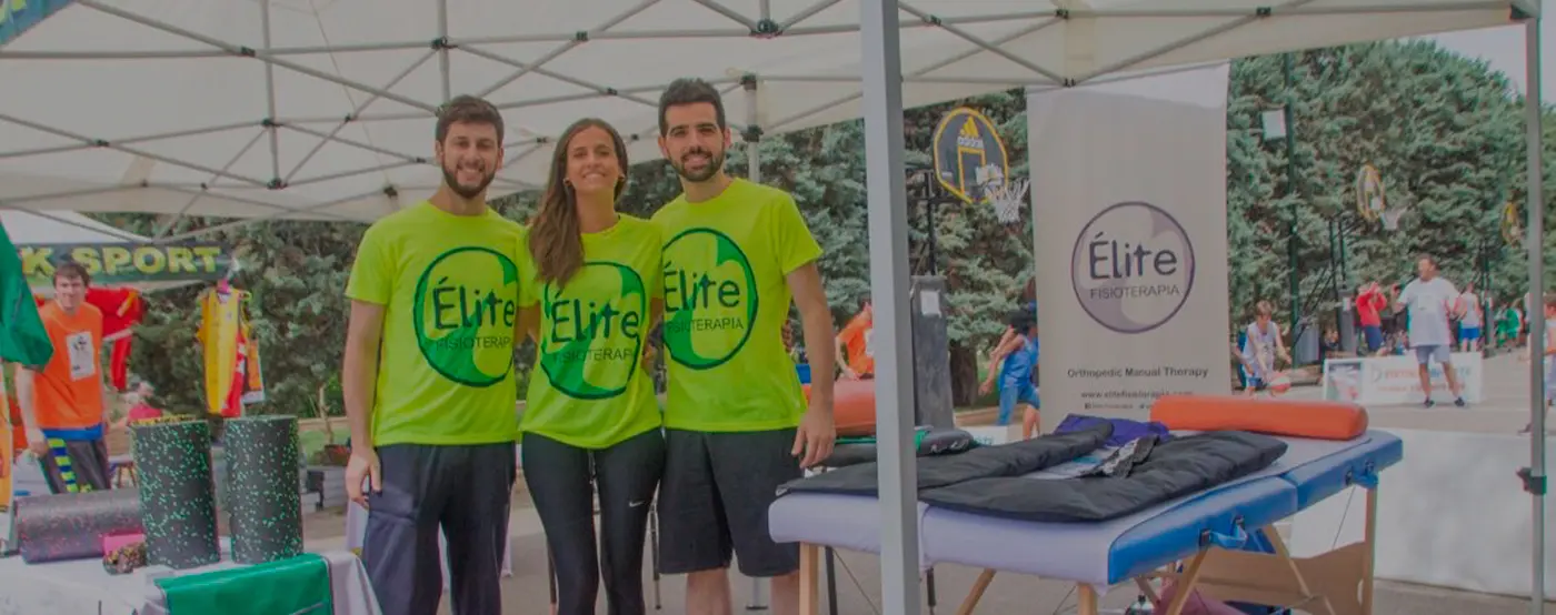 Equipo de Élite Fisioterapia en evento deportivo